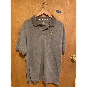 Disney Parks Golf Polo, L, Gray, Embroidered Mickey Mouse